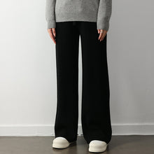 Charger l'image dans la galerie, Stretch Elastic Waistband Lace-up Straight Wide-leg Pants