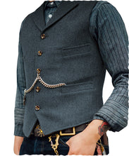 Cargar imagen en el visor de la galería, Men&#39;s Vest Wedding Groom Best Man Vest