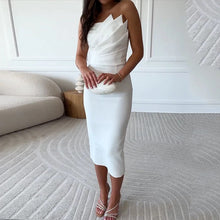 Charger l'image dans la galerie, Women's Fashion Pleated Slim Tube Top Dress