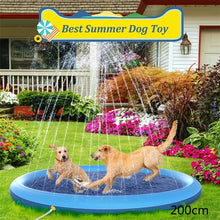 Cargar imagen en el visor de la galería, Non-Slip Splash Pad For Kids And Pet Dog Pool Summer Outdoor Water Toys Fun Backyard Fountain Play Mat