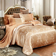 Cargar imagen en el visor de la galería, Luxury European Bedding Satin Jacquard Modal Cotton Tencel Set