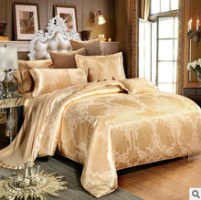 Cargar imagen en el visor de la galería, Luxury European Bedding Satin Jacquard Modal Cotton Tencel Set