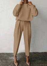 Charger l'image dans la galerie, Loose Solid Color Long Sleeve Casual Two-piece Set