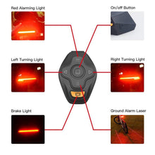 Cargar imagen en el visor de la galería, Smart LED Wireless Bicycle Tail Light