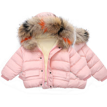 Cargar imagen en el visor de la galería, 1 year old baby girl&#39;s hand-stuffed cotton coat