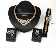 Cargar imagen en el visor de la galería, Necklace earring set of four