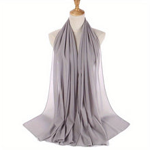 Laden Sie das Bild in den Galerie-Viewer, Solid Color Veil Chiffon Hijab