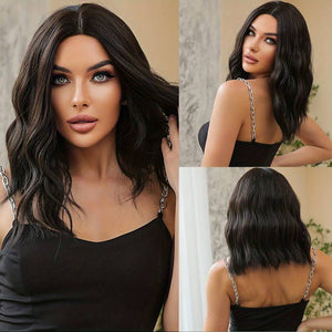 Long Curly Black Wigs Synthetic Women's Wigs For Daily Use