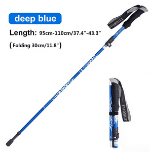 5-Section Portable Folding Trekking Pole,  Lightweight Hiking Stick