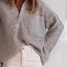 Load image into Gallery viewer, Leisure Loose Solid Color Sweater