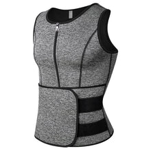 Load image into Gallery viewer, Men Sweat Vest Sauna Suit Waist Trainer Sport Vest For Weight Loss