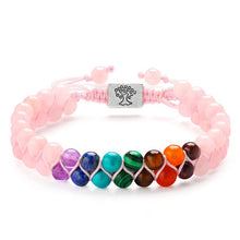 Charger l&#39;image dans la galerie, Fashion Jewelry 6mm 7 Chakra Stone Bead Yoga Meditation Bracelet Healing Crystal Double Layer Natural Gemstone Beaded Anxiety Bracelets For Women