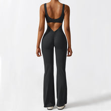 Load image into Gallery viewer, Women Sleeveless Flare Jumpsuits Fitness Yoga Long Pants