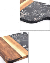Load image into Gallery viewer, Marble And Wood Chopping Board