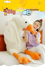 Laden Sie das Bild in den Galerie-Viewer, Cute Big White Geese Pillow Plush Toy