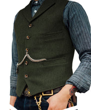Cargar imagen en el visor de la galería, Men&#39;s Vest Wedding Groom Best Man Vest