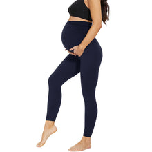 Charger l&#39;image dans la galerie, Pregnant Women&#39;s Cropped High Waist Fashion Casual Leggings