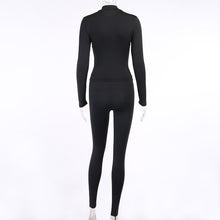 Cargar imagen en el visor de la galería, Long Sleeve Stitching Jacket Long Pants Female Street