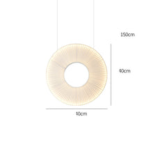 Load image into Gallery viewer, Pleated Chandeliers Japanese Designer Creative Dining Room Bedroom