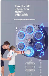 Music Boxing Machine Household With RGB Light Adults Mode Speed Adjustable For Indoor Kickboxing Karate Fitness Home