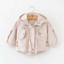 Cargar imagen en el visor de la galería, Children&#39;s European And American Solid Color Trench Coat