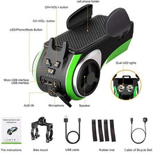 Cargar imagen en el visor de la galería, 5 In 1 Double LED Bicycle Light