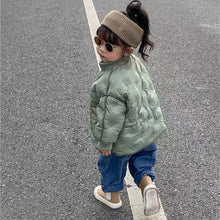 Cargar imagen en el visor de la galería, Children&#39;s Thickened Warm Child Winter Cotton Dress Coat