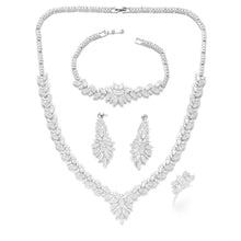 Cargar imagen en el visor de la galería, Zircon Bridal Tassel Jewelry Earring Set