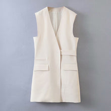Load image into Gallery viewer, White Fashion Loose Holiday Style Casual Vest Vest