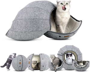 Cat Tunnel Toy Foldable Cat Tube Indoor  Multi-Function Pet Toy