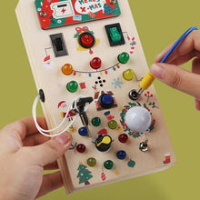 Cargar imagen en el visor de la galería, Children&#39;s Wooden Busy Board Switch Lights Circuit Board