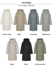 Laden Sie das Bild in den Galerie-Viewer, Long Over The Knee Thickened Hooded Jacket