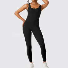 Load image into Gallery viewer, Women Sleeveless Flare Jumpsuits Fitness Yoga Long Pants