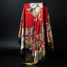 Charger l&#39;image dans la galerie, Large Square Scarf Simulation Silk Scarf Shawl All-match Scarf Scarf