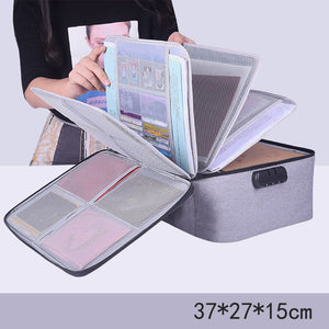 Credential Storage Bag Office Large-Capacity Multi-Function File Bill Folder