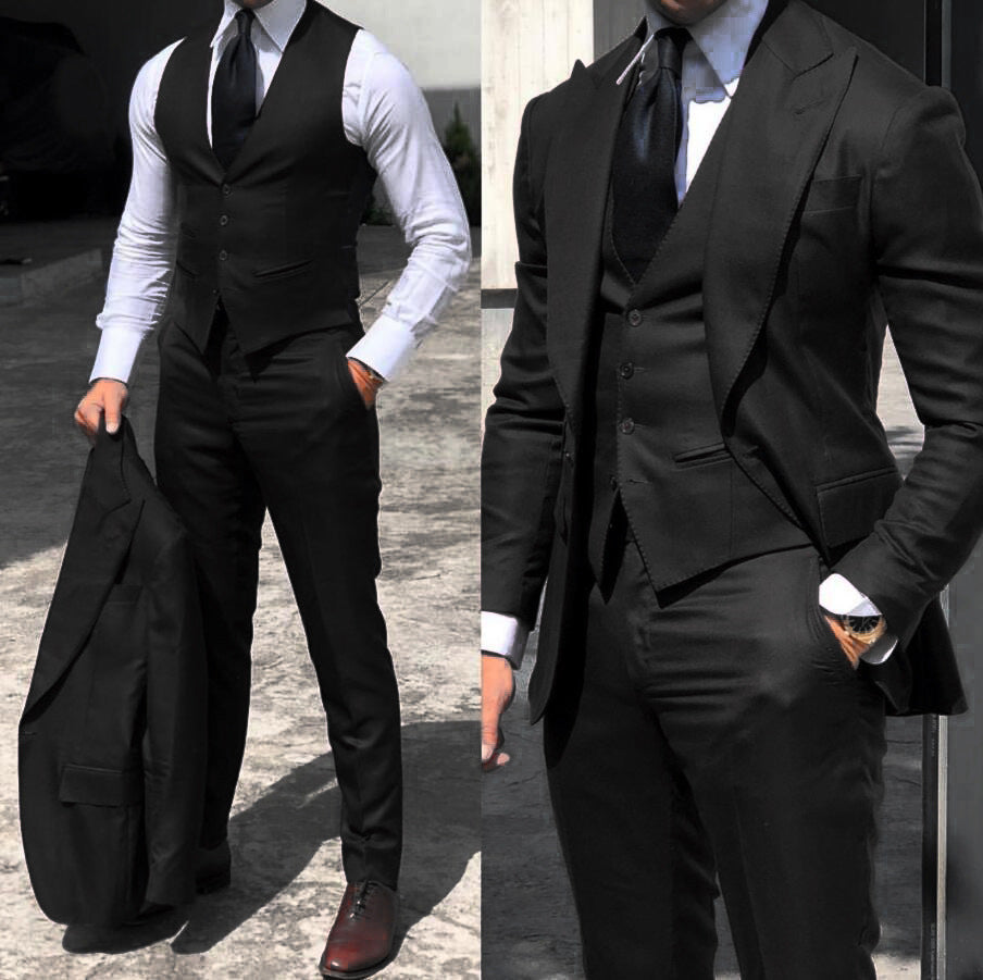 Elegant Slim-fit Foreign Trade Suit Men