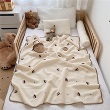 Cargar imagen en el visor de la galería, Cartoon Embroidery Baby Blanket Organic Nap Cover