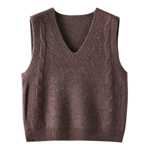 Fashion New Top Ladies Vest Knitted Vest