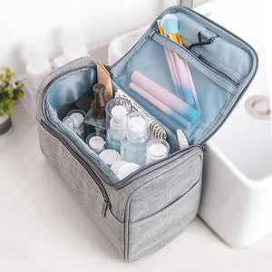 Toiletry Bag Makeup Waterproof Nylon Travel Cosmetic Bag Organizer Make Up Wash