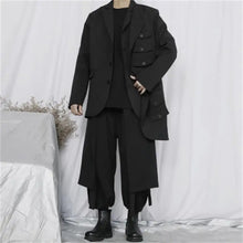 Load image into Gallery viewer, Samo Zaen&#39;s  suit Large size unsymmetric design button  jacket