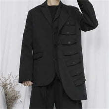 Load image into Gallery viewer, Samo Zaen&#39;s  suit Large size unsymmetric design button  jacket