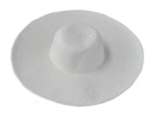 Charger l&#39;image dans la galerie, white hat summer black oversized sunbonnet beach cap women hat