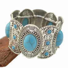 Load image into Gallery viewer, Vintage Elastic Tibetan  Bracelet Boho Acrylic Stone Bracelets
