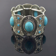 Load image into Gallery viewer, Vintage Elastic Tibetan  Bracelet Boho Acrylic Stone Bracelets