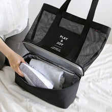 Cargar imagen en el visor de la galería, Simple Functional Portable Foldable Shopping Bag Tote Bags Casual Handbag