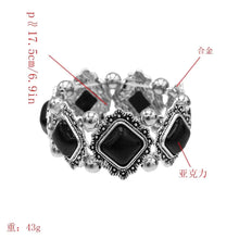 Load image into Gallery viewer, Vintage Elastic Tibetan  Bracelet Boho Acrylic Stone Bracelets