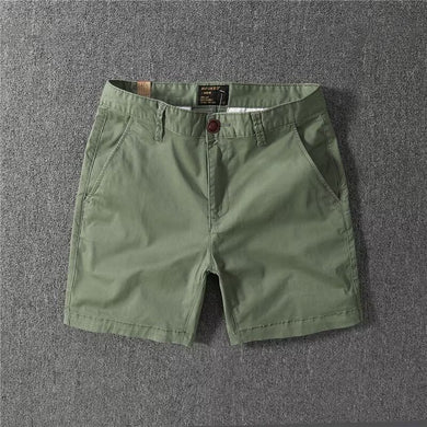 Solid Color Men's Casual Pants Short