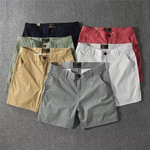 Solid Color Men's Casual Pants Short