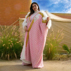 Luxury Cloak with Ebroided fabric by Designer Shereen