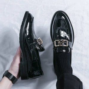 Men Patent Leather Slip-On Men footwear